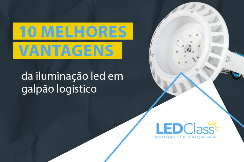 iluminação LED em galpões logísticos